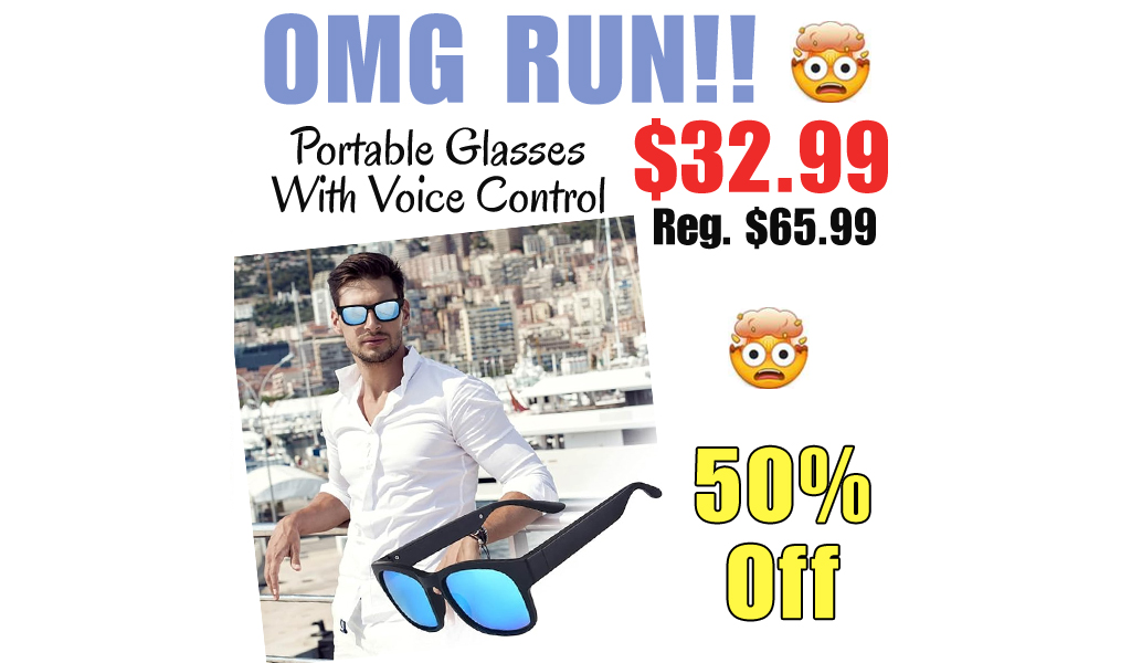 Portable Glasses With Voice Control Only $47.99 Shipped on Amazon (Regularly $65.99)