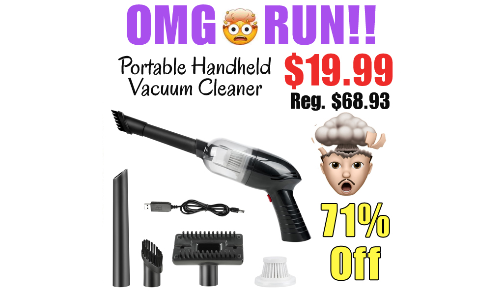 Portable Handheld Vacuum Cleaner Only $19.99 Shipped on Amazon (Regularly $68.93)