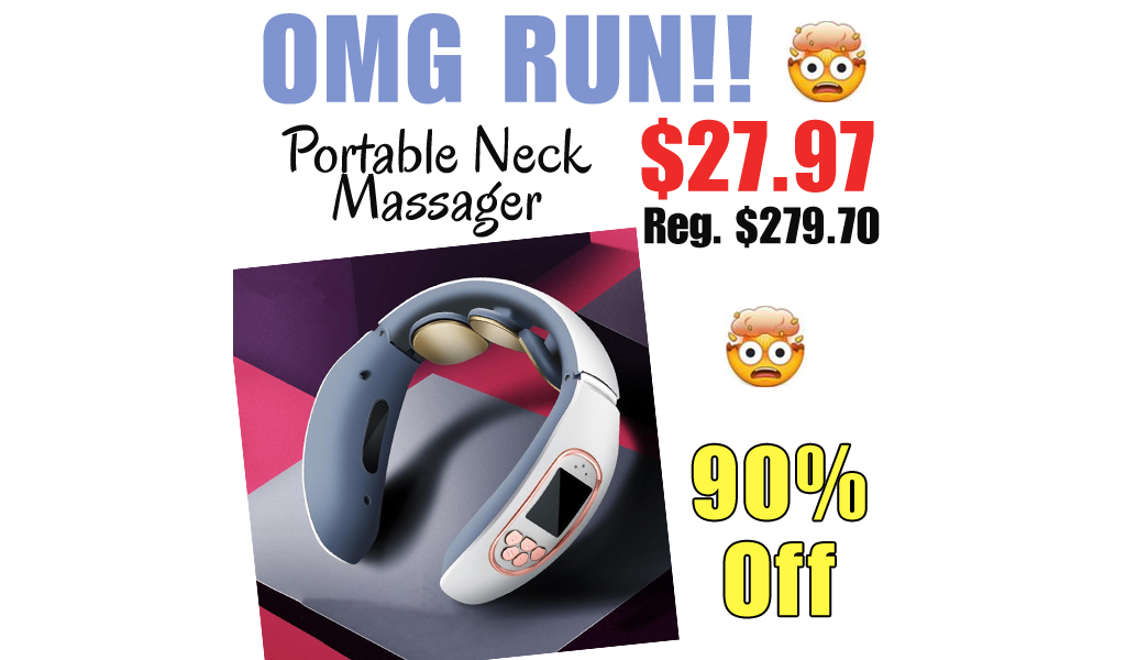 Portable Neck Massager Only $27.97 Shipped on Amazon (Regularly $279.70)