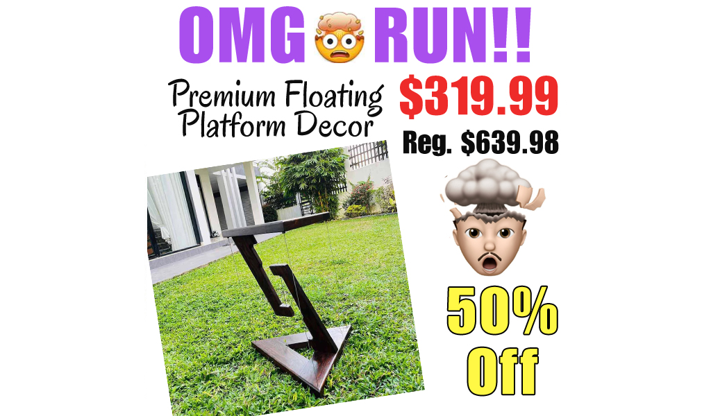 Premium Floating Platform Decor Only $319.99 Shipped on Amazon (Regularly $639.98)