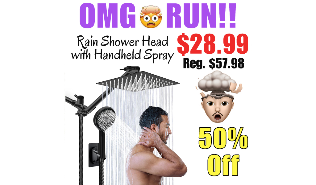 Rain Shower Head with Handheld Spray Only $28.99 Shipped on Amazon (Regularly $57.98)
