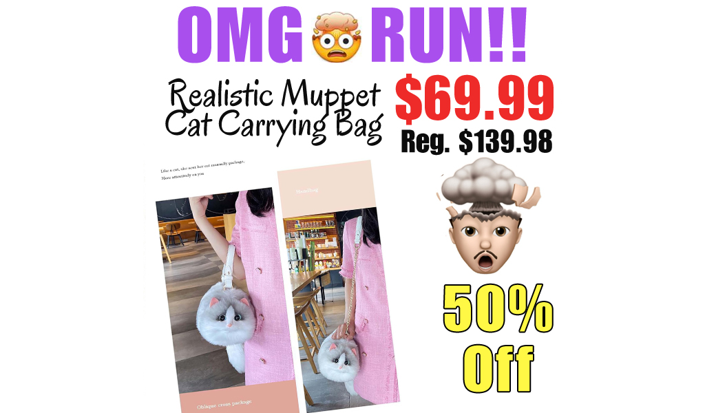 Realistic Muppet Cat Carrying Bag Only $69.99 Shipped on Amazon (Regularly $139.98)
