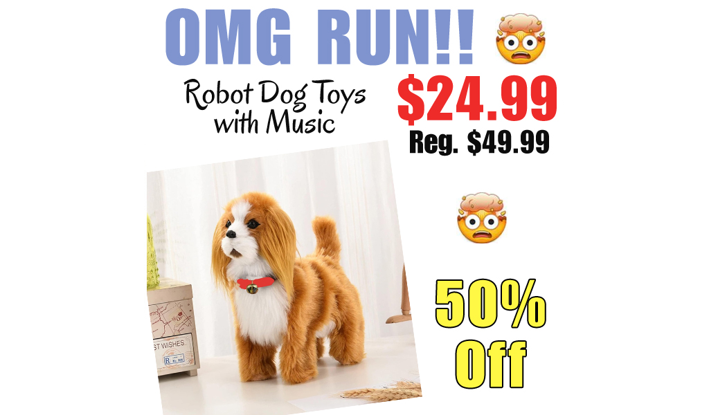 Robot Dog Toys with Music Only $24.99 Shipped on Amazon (Regularly $49.99)