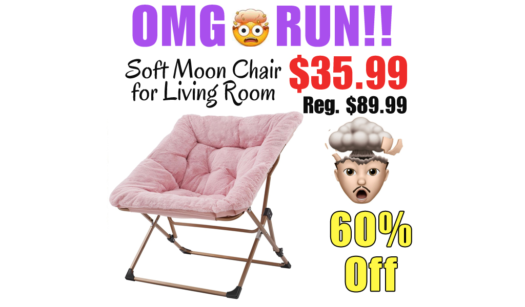 Soft Moon Chair for Living Room Only $35.99 Shipped on Amazon (Regularly $89.99)