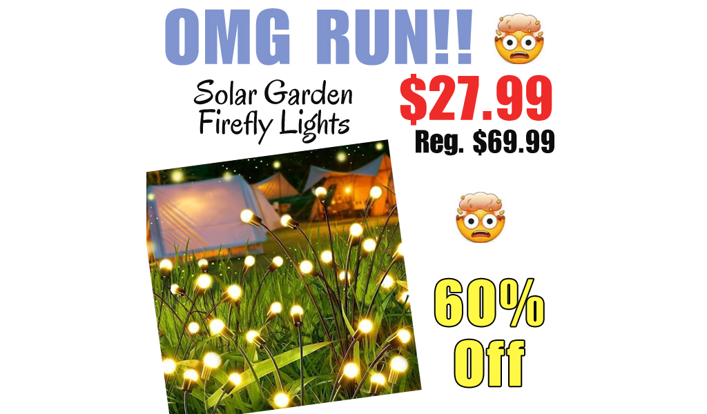 Solar Garden Firefly Lights Only $27.99 Shipped on Amazon (Regularly $69.99)