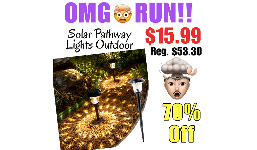 Solar Pathway Lights Outdoor Only $15.99 Shipped on Amazon (Regularly $53.30)