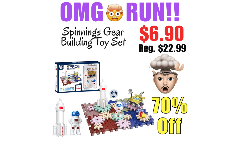 Spinnings Gear Building Toy Set Only $6.90 Shipped on Amazon (Regularly $22.99)