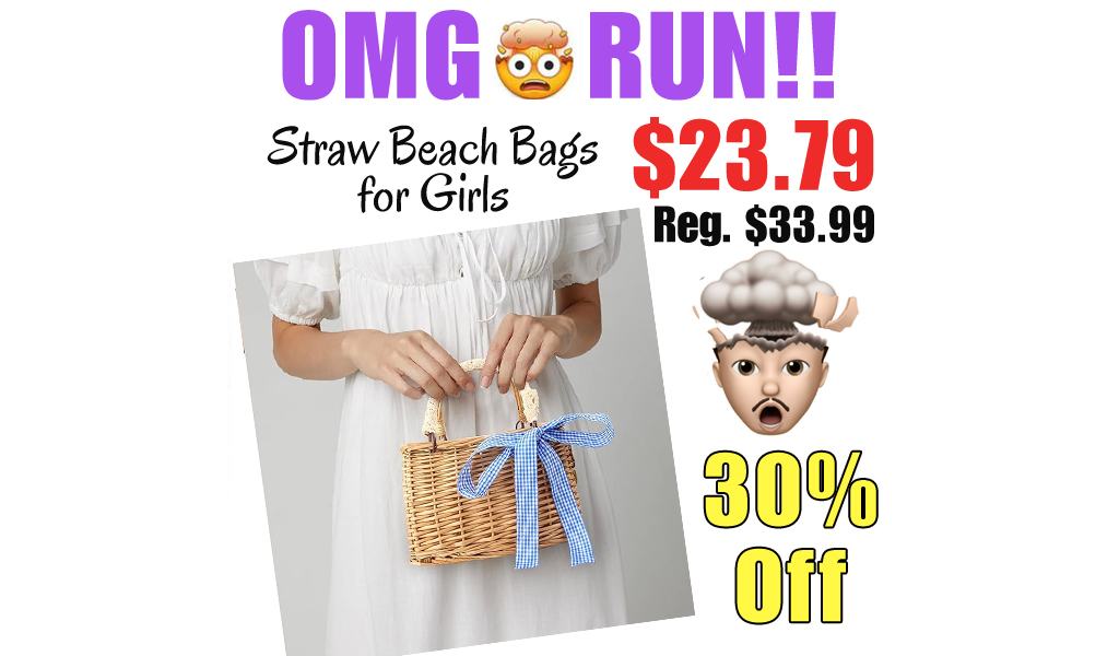 Straw Beach Bags for Girls Only $23.79 Shipped on Amazon (Regularly $33.99)