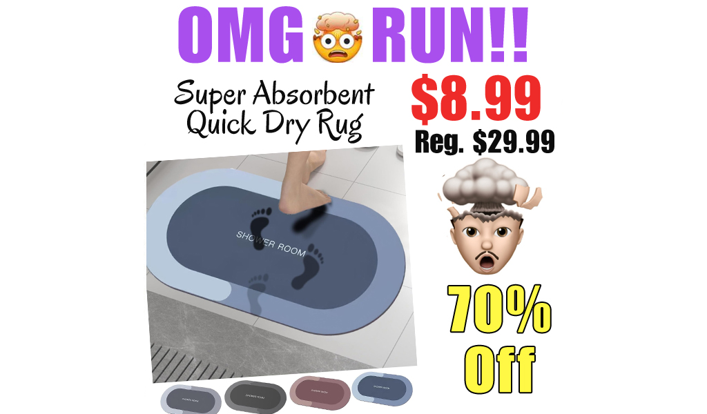 Super Absorbent Quick Dry Rug Only $8.99 Shipped on Amazon (Regularly $29.99)