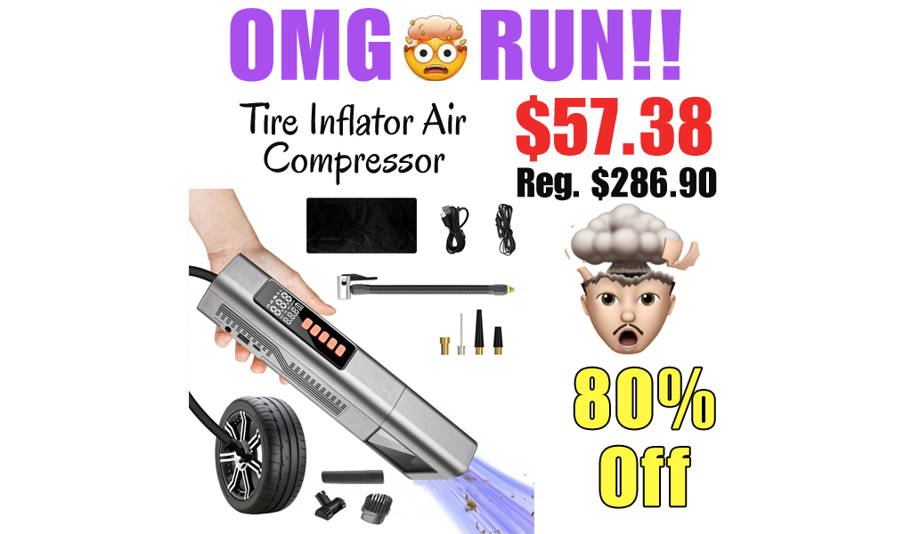 Tire Inflator Air Compressor Only $57.38 Shipped on Amazon (Regularly $286.90)