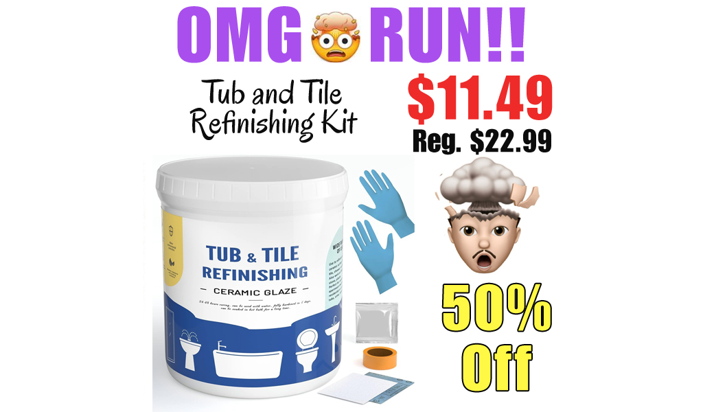 Tub and Tile Refinishing Kit Only $11.49 Shipped on Amazon (Regularly $22.99)