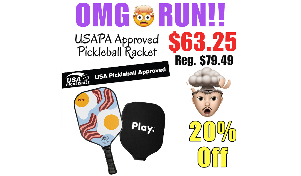 USAPA Approved Pickleball Racket Only $63.25 Shipped on Amazon (Regularly $79.49)