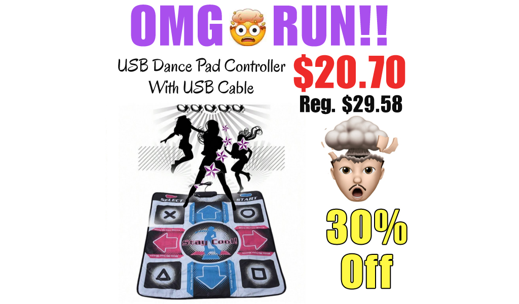 USB Dance Pad Controller With USB Cable Only $20.70 (Regularly $29.58)