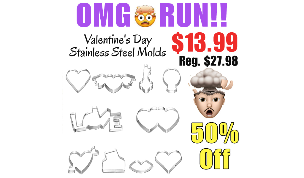 Valentine's Day Stainless Steel Molds Only $13.99 Shipped on Amazon (Regularly $27.98)