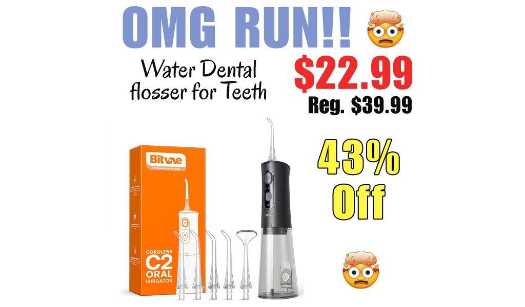 Water Dental flosser for Teeth Only $22.99 Shipped on Amazon (Regularly $39.99)