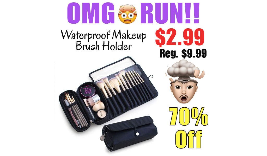 Waterproof Makeup Brush Holder Only $2.99 Shipped on Amazon (Regularly $9.99)