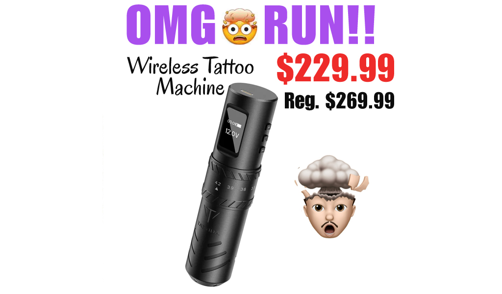 Wireless Tattoo Machine Only $229.99 (Regularly $269.99)