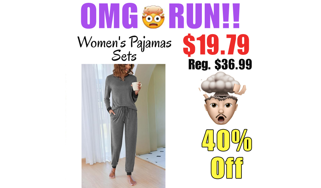 Women's Pajamas Sets Only $19.79 Shipped on Amazon (Regularly $36.99)