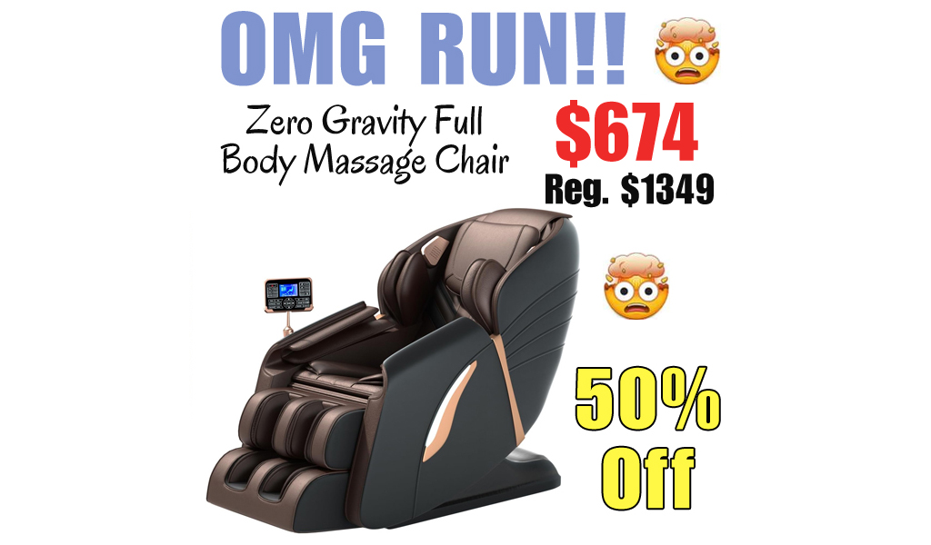 Zero Gravity Full Body Massage Chair Only $674 Shipped on Amazon (Regularly $1349)