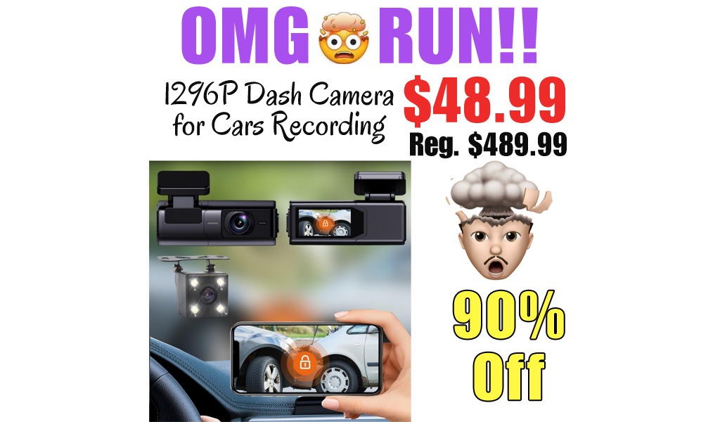 1296P Dash Camera for Cars Recording Only $48.99 Shipped on Amazon (Regularly $489.99)