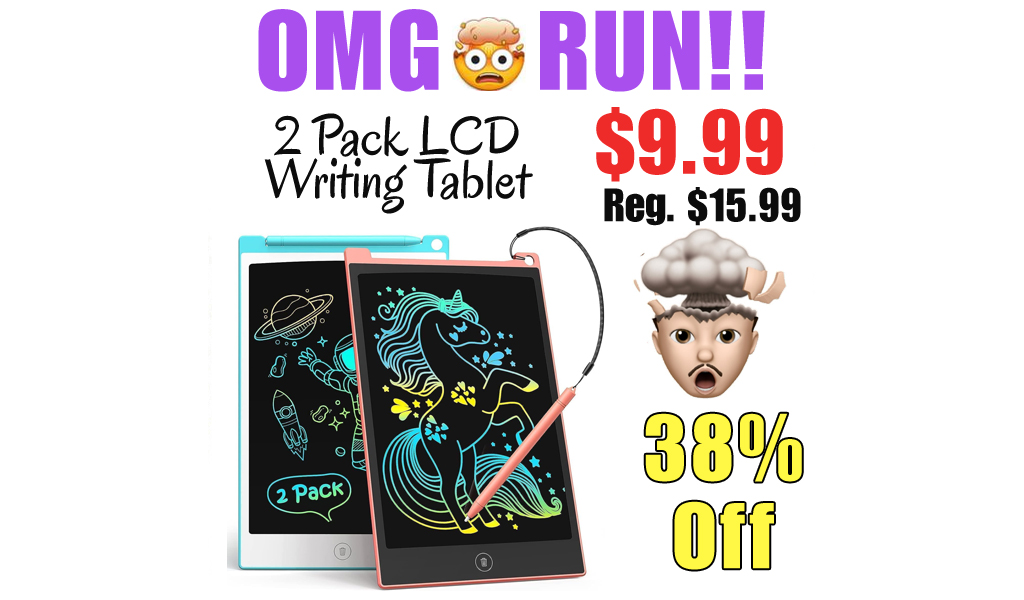 2 Pack LCD Writing Tablet ONLY $9.99 Shipped on Amazon (Regularly $15.99)