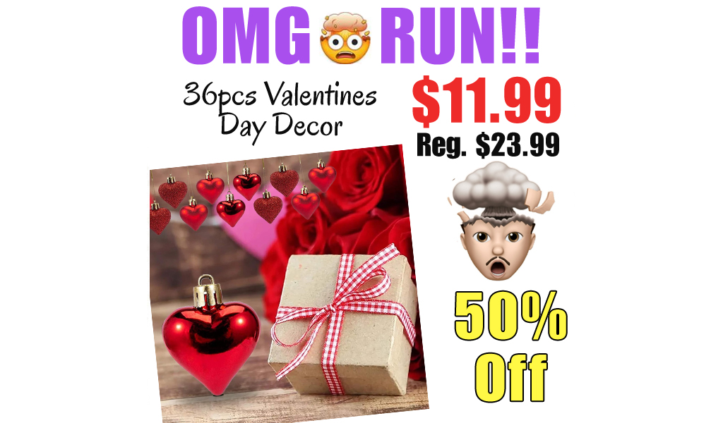 36pcs Valentines Day Decor Only $11.99 Shipped on Amazon (Regularly $23.99)