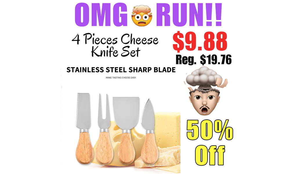 4 Pieces Cheese Knife Set Only $9.88 Shipped on Amazon (Regularly $19.76)