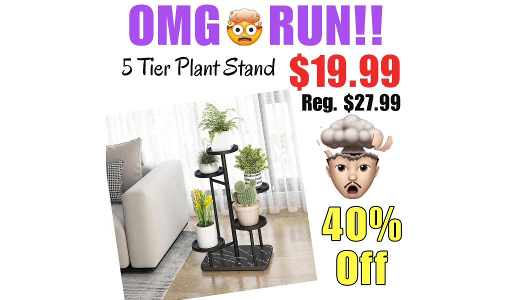 5 Tier Plant Stand Only $19.99 Shipped on Amazon (Regularly $27.99)