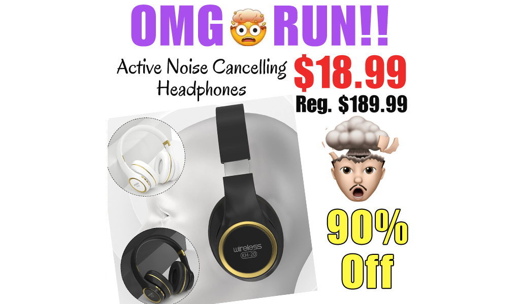 Active Noise Cancelling Headphones Only $18.99 Shipped on Amazon (Regularly $189.99)