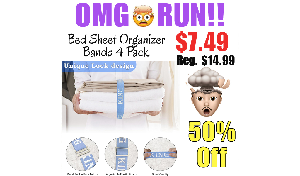 Bed Sheet Organizer Bands 4 Pack Only $7.49 Shipped on Amazon (Regularly $14.99)