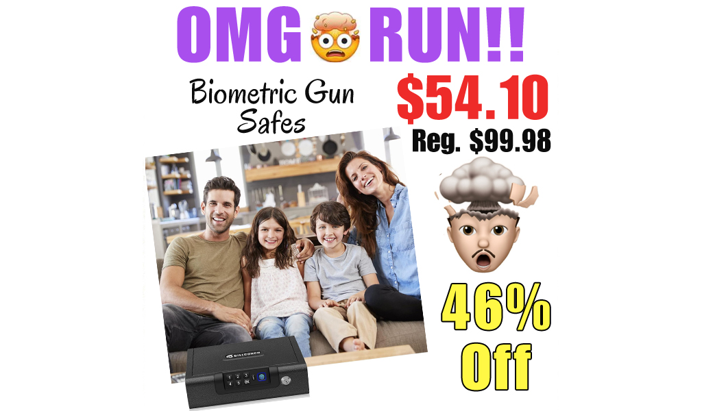 Biometric Gun Safes Only $54.10 Shipped on Amazon (Regularly $99.98)