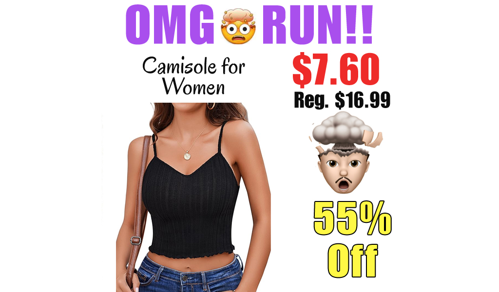 Camisole for Women Only $7.60 Shipped on Amazon (Regularly $16.99)