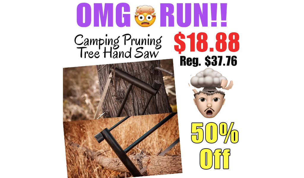 Camping Pruning Tree Hand Saw Only $18.88 Shipped on Amazon (Regularly $37.76)