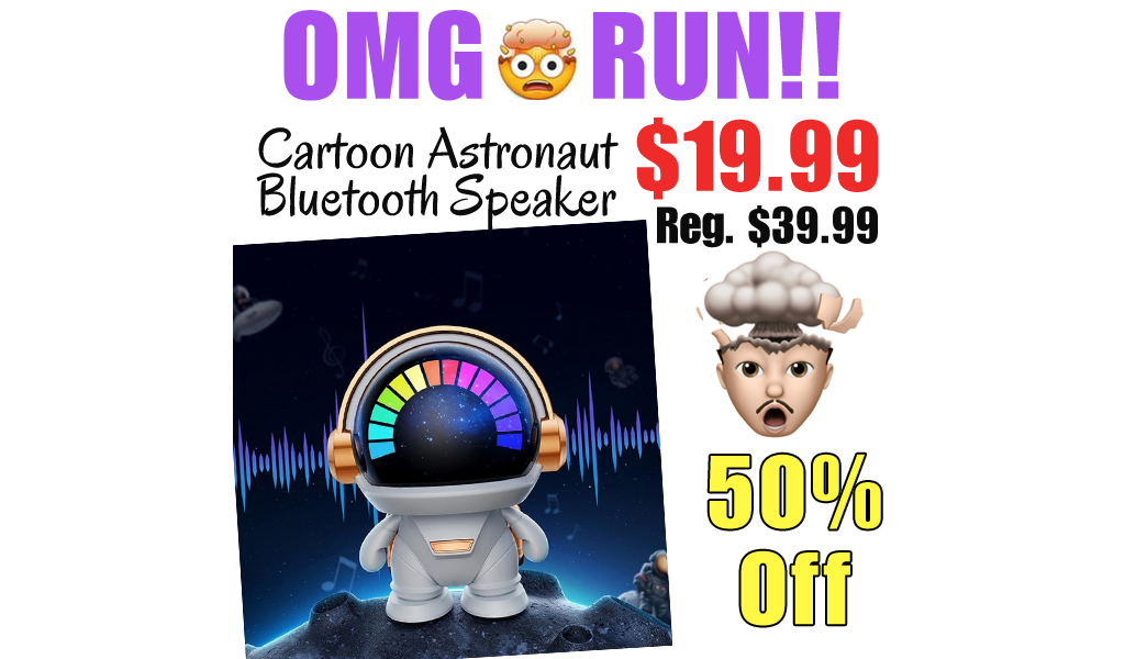 Cartoon Astronaut Bluetooth Speaker Only $19.99 Shipped on Amazon (Regularly $39.99)