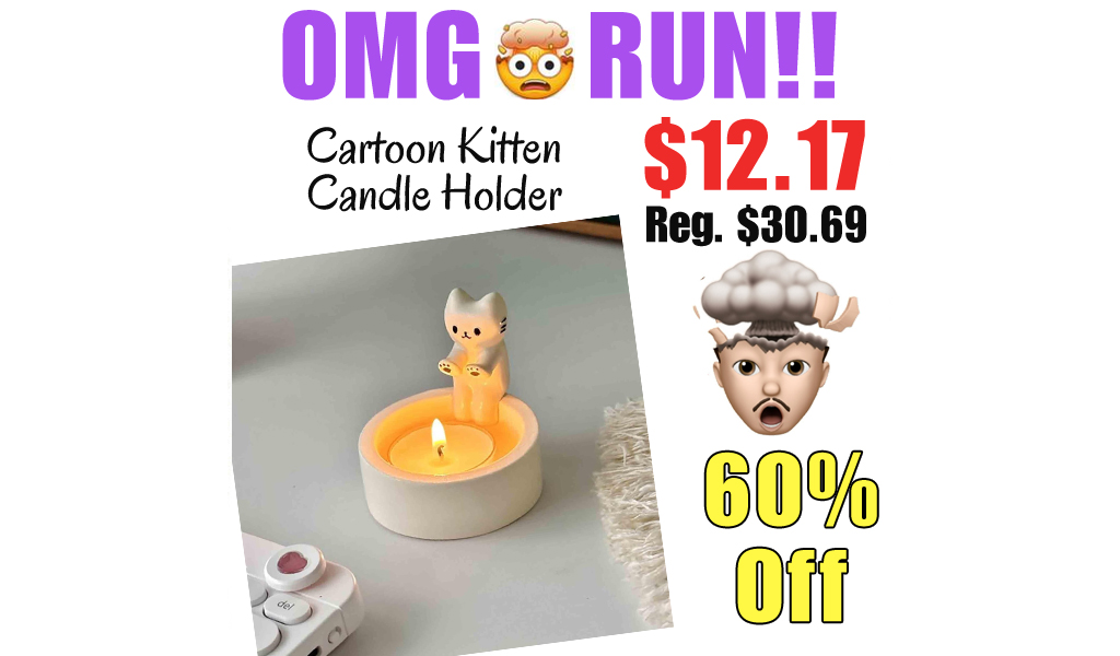 Cartoon Kitten Candle Holder Only $12.27 Shipped on Amazon (Regularly $30.69)