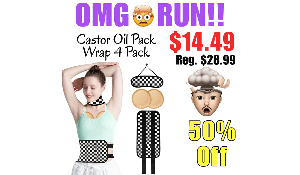 Castor Oil Pack Wrap 4 Pack Only $14.49 Shipped on Amazon (Regularly $28.99)