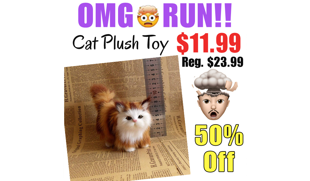 Cat Plush Toy Only $11.99 Shipped on Amazon (Regularly $23.99)