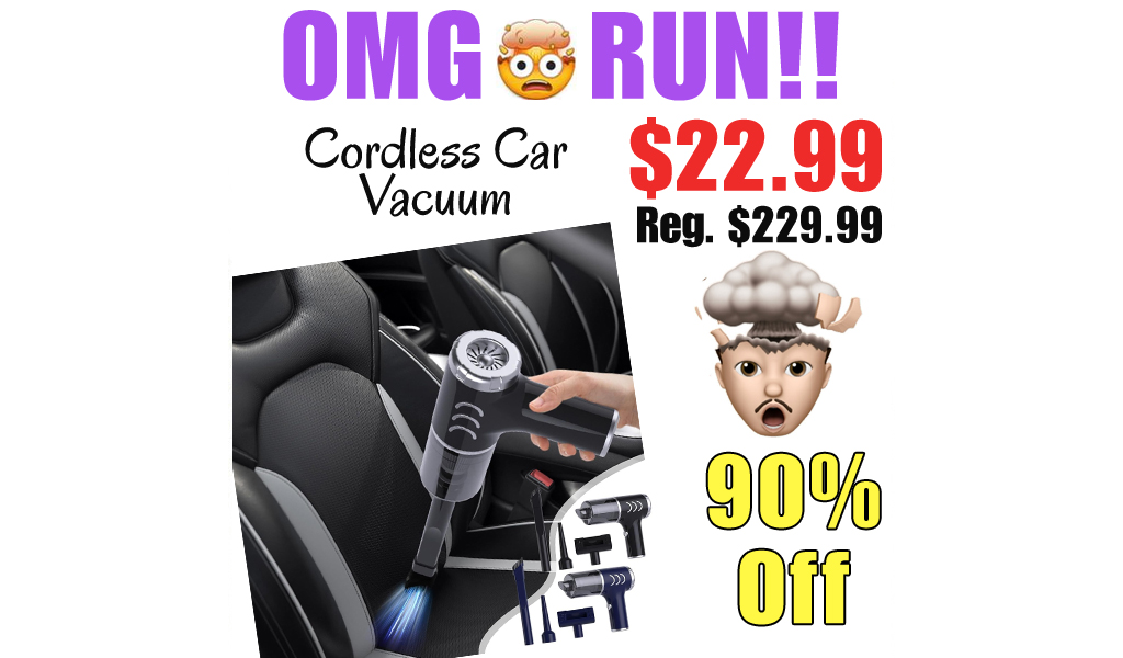 Cordless Car Vacuum Only $22.99 Shipped on Amazon (Regularly $229.99)