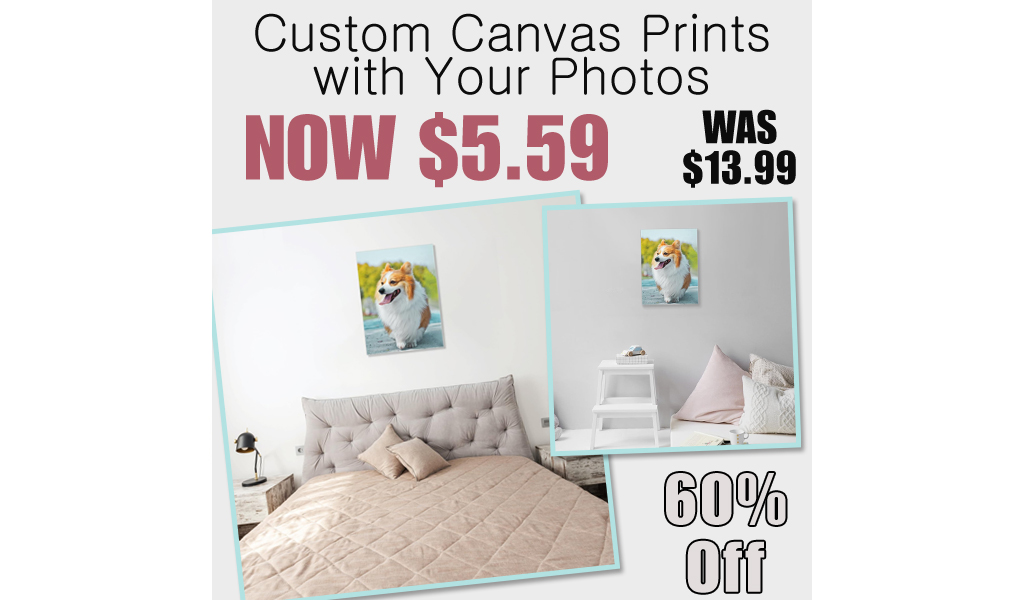 Custom Canvas Prints with Your Photos Only $5.59 Shipped on Amazon (Regularly $13.99)