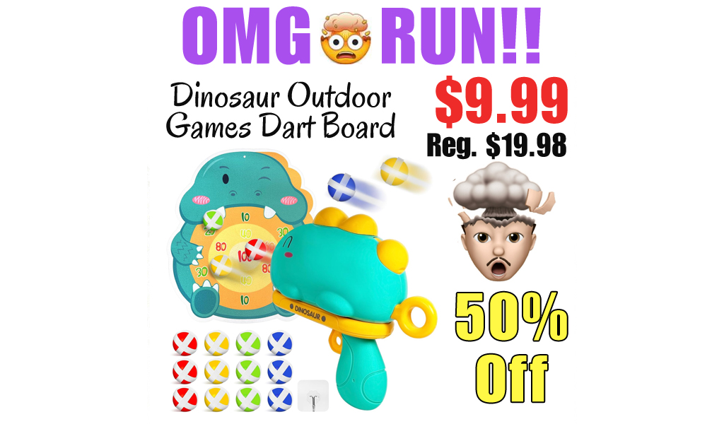 Dinosaur Outdoor Games Dart Board Only $9.99 Shipped on Amazon (Regularly $19.98)