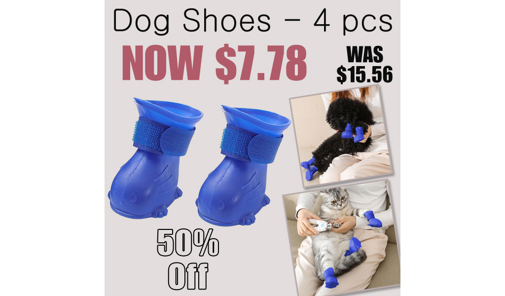 Dog Shoes - 4 pcs Only $7.78 Shipped on Amazon (Regularly $15.56)
