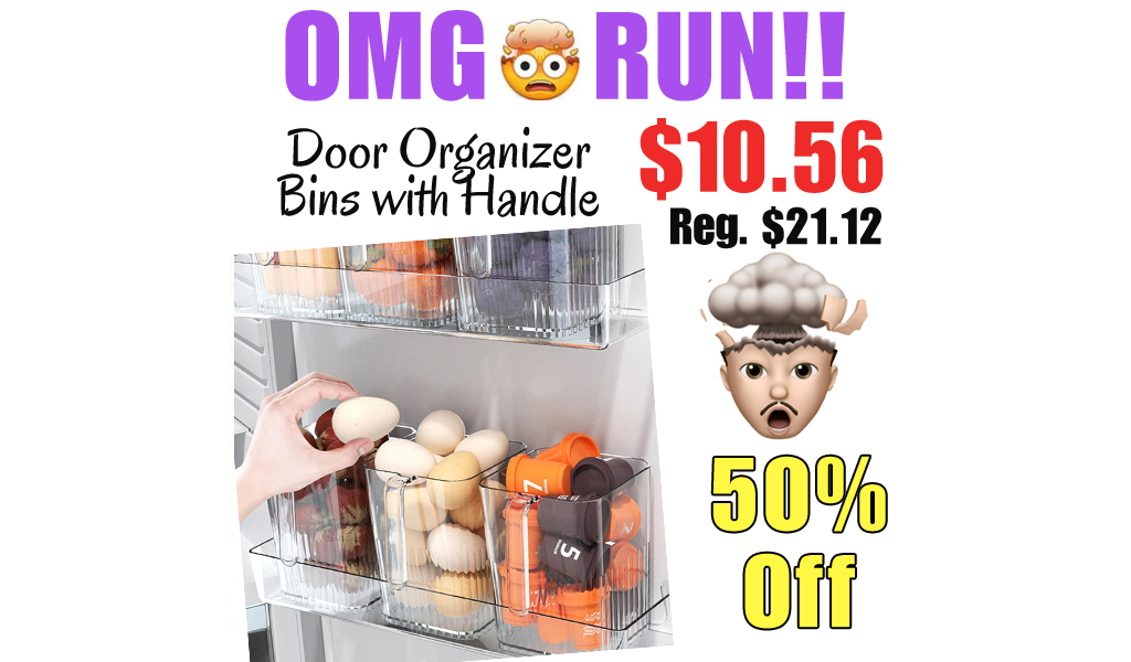Door Organizer Bins with Handle Only $10.56 Shipped on Amazon (Regularly $21.12)