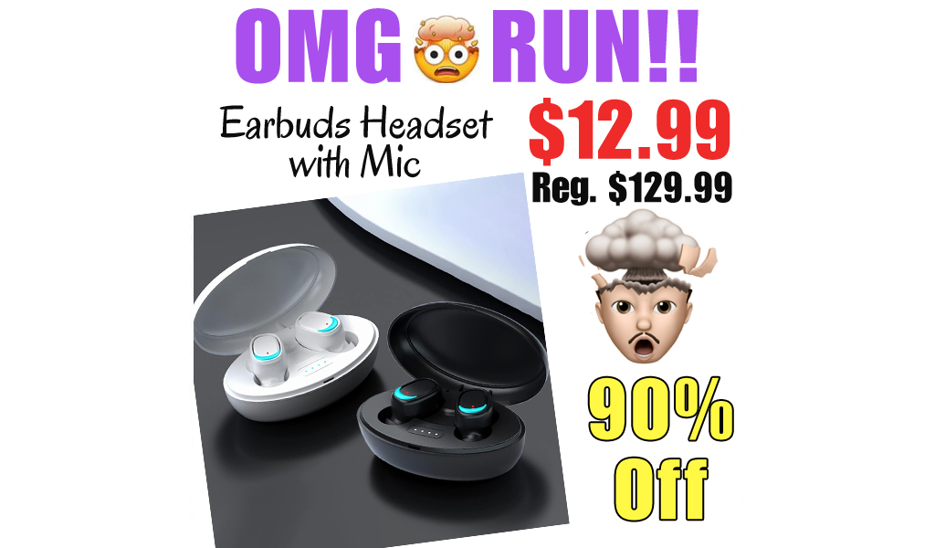 Earbuds Headset with Mic Only $12.99 Shipped on Amazon (Regularly $129.99)