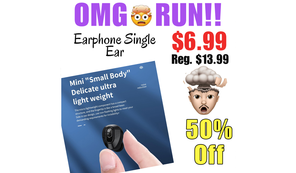 Earphone Single Ear Only $6.99 Shipped on Amazon (Regularly $13.99)