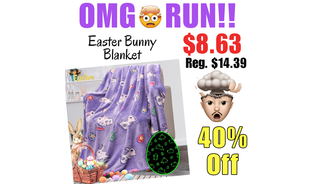 Easter Bunny Blanket Only $8.63 Shipped on Amazon (Regularly $14.39)