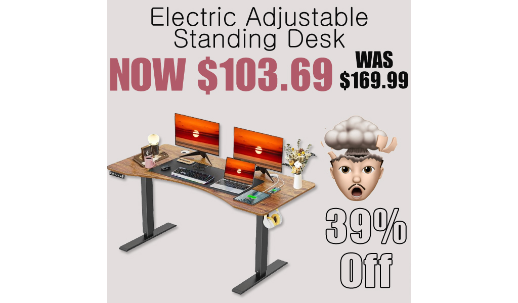 Electric Adjustable Standing Desk Only $103.69 Shipped on Amazon (Regularly $169.99)