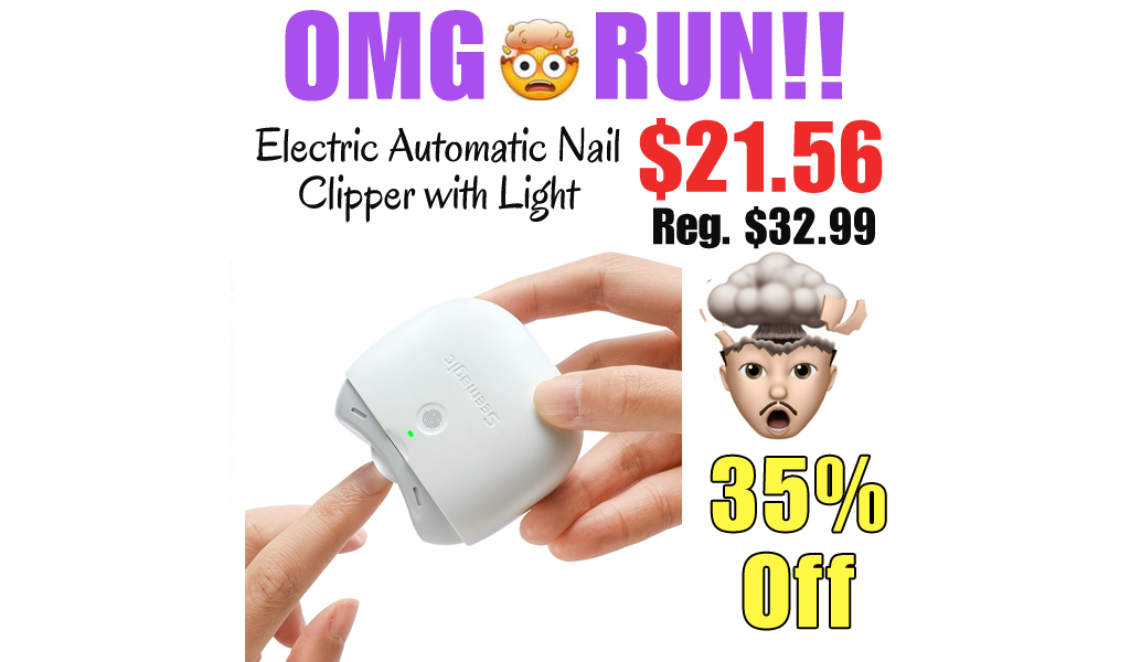 Electric Automatic Nail Clipper with Light Only $21.56 Shipped on Amazon (Regularly $32.99)