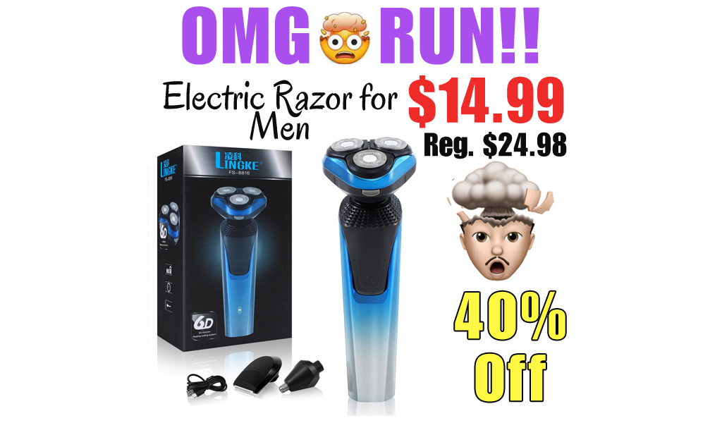 Electric Razor for Men Only $14.99 Shipped on Amazon (Regularly $24.98)