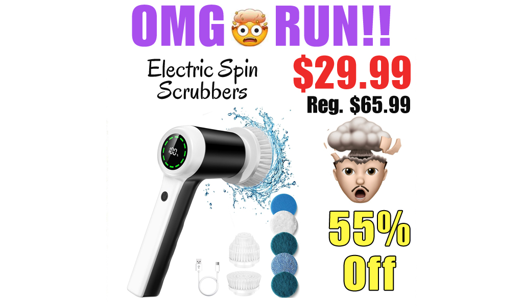 Electric Spin Scrubbers Only $29.99 Shipped on Amazon (Regularly $65.99)