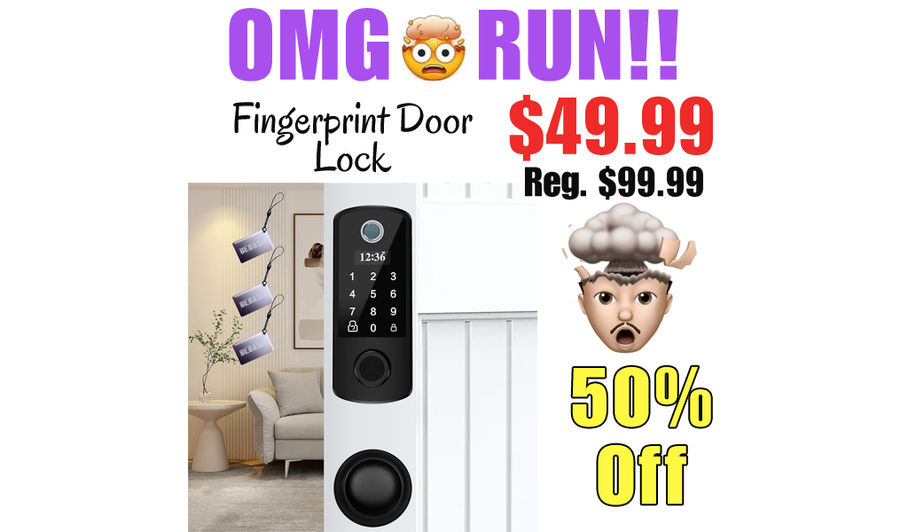 Fingerprint Door Lock Only $49.99 Shipped on Amazon (Regularly $99.99)